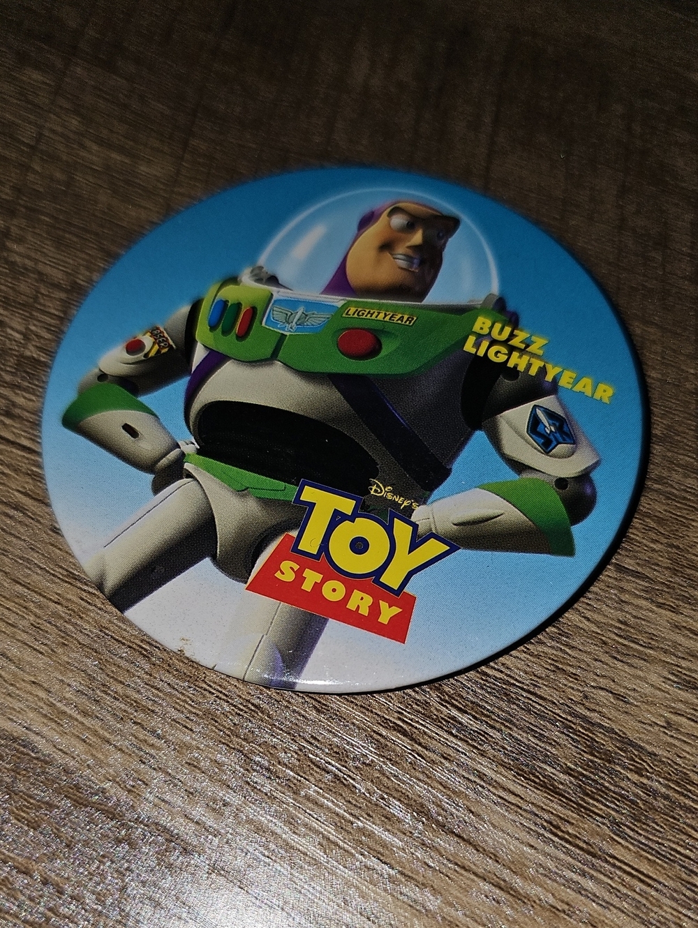 VTG 1995 Disney Toy Story Buzz Lightyear 3" Pinback Button Rare